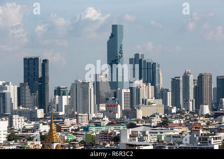 Panoramablick vom Grand China Princess Hotel, Skyline, Stadtblick, mahanakhon Tower, Chinatown, Bangkok, Thailand Stockfoto