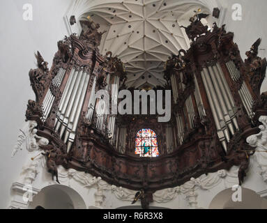 Kathedrale von Oliwa in einem Vorort von Danzig Polen ist berühmt für seine großartigen Orgel Stockfoto