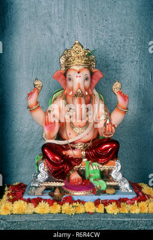 Ganesh ganpati Festival Elephant Head Herr Prozession Stockfoto