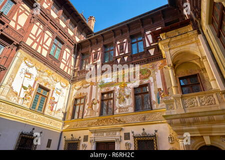 Schloss Peles, Sinaia, Rumänien Stockfoto