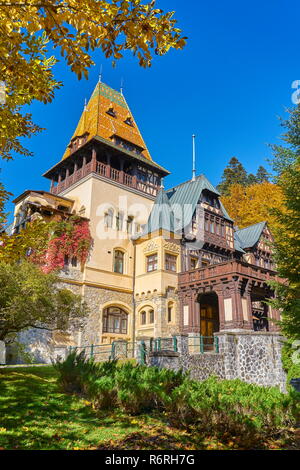 Schloss Pelisor, Sinaia, Rumänien Stockfoto