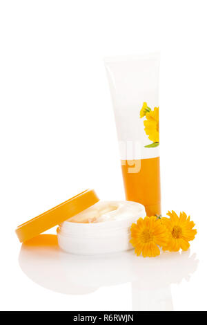 Calendula creme gesund Stockfoto