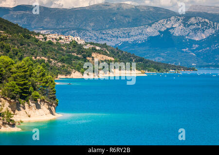 St. Croix See, les gorges du Verdon, Provence, Frankreich Stockfoto