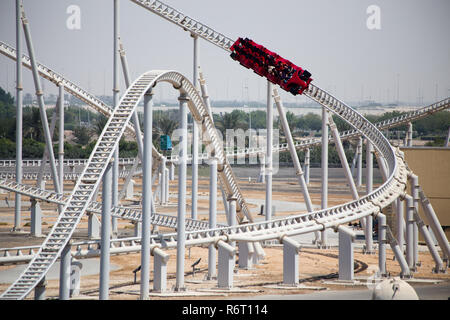 Ferrari World in Abu Dhabi, Vereinigte Arabische Emirate Stockfoto