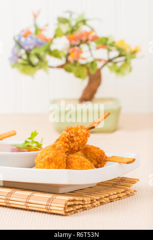 Coconut Huhn Closeup Stockfoto