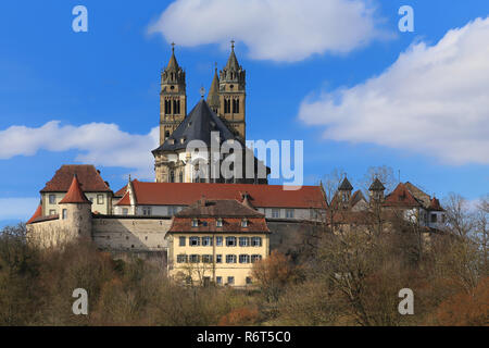 Das Kloster Comburg Castle in der Nähe von schwÃ¤bisch Hall Stockfoto