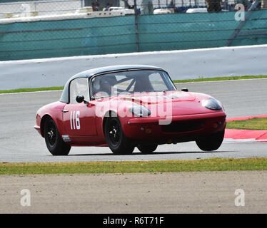 David Tomlin, Lotus Elan, Chopard internationale Trophäe, Vor 66 GT Autos, Silverstone Classic 2014, 2014, Chopard internationale Trophäe, Classic Racing C Stockfoto