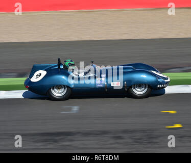 James Cottingham, Tojeiro Jaguar, RSF 301, Stirling Moss Trophäe, vor 61 Sportwagen, Silverstone Classic 2015, Chris McEvoy, Cjm - Fotografie, Klassische Stockfoto