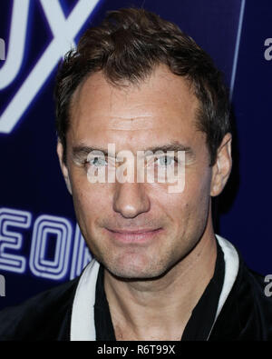 HOLLYWOOD, Los Angeles, CA, USA - 05. Dezember: Schauspieler Jude Law kommt an der Los Angeles Premiere von "Neon" Vox Lux' am ArcLight Hollywood statt am 5. Dezember 2018 in Hollywood, Los Angeles, Kalifornien, Vereinigte Staaten. (Foto von Xavier Collin/Image Press Agency) Stockfoto