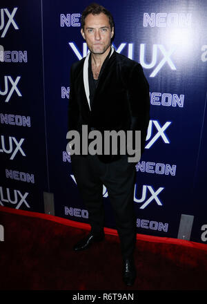 HOLLYWOOD, Los Angeles, CA, USA - 05. Dezember: Schauspieler Jude Law kommt an der Los Angeles Premiere von "Neon" Vox Lux' am ArcLight Hollywood statt am 5. Dezember 2018 in Hollywood, Los Angeles, Kalifornien, Vereinigte Staaten. (Foto von Xavier Collin/Image Press Agency) Stockfoto