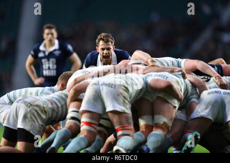 London, Großbritannien. 06 Dez, 2018. Während Varsitygleiches 2018 zwischen Ourfc v Curufc in Twickenham Stadion am Donnerstag, den 06. Dezember 2018. LONDON ENGLAND. (Nur redaktionelle Nutzung, eine Lizenz für die gewerbliche Nutzung erforderlich. Keine Verwendung in Wetten, Spiele oder einer einzelnen Verein/Liga/player Publikationen.) Credit: Taka G Wu/Alamy News Credit: Taka Wu/Alamy leben Nachrichten Stockfoto