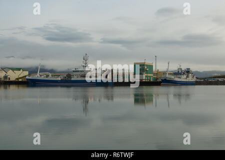Der Hafen von Höfn im Südosten von Island, Island Stockfoto