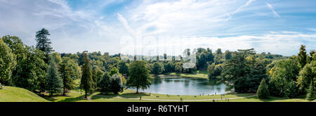 Claremont See - Panorama-Esher, Surrey, Vereinigtes Königreich Stockfoto