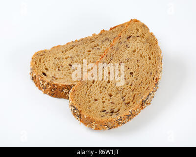 Brot mit Mohn, Sonnenblumenkerne und Sesam Stockfoto