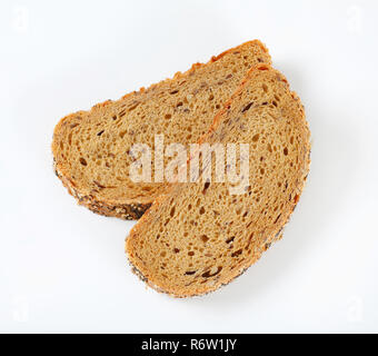 Brot mit Mohn, Sonnenblumenkerne und Sesam Stockfoto