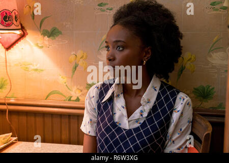 Erscheinungsdatum: Dezember 25, 2018 TITEL: Wenn der Beale Street reden konnte. STUDIO: Annapurna Bilder. Regie: Barry Jenkins. PLOT: eine Frau in Harlem verzweifelt kriecht ihr Verlobter unschuldig eines Verbrechens zu beweisen, während ihr erstes Kind. In den Hauptrollen: KIKI LAYNE als Tish. (Bild:© Annapurna Bilder/Unterhaltung Bilder) Stockfoto