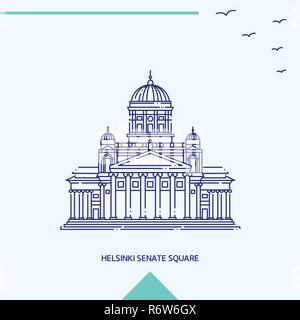 SENATE SQUARE skyline Vector Illustration Stock Vektor