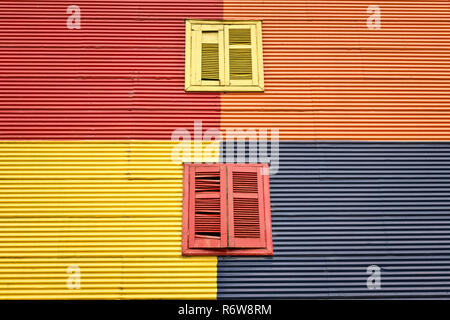 Buntes Haus im Stadtteil La Boca in Buenos Aires, Argentinien Stockfoto