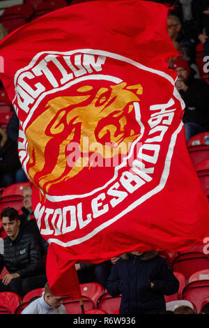 19. November 2018, Riverside Stadium, Middlesbrough, England; EFL-Meisterschaft, Middlesbrough v Wigan Athletic: Credit: Craig Milner/News Bilder der Englischen Football League Bilder unterliegen DataCo Lizenz Stockfoto