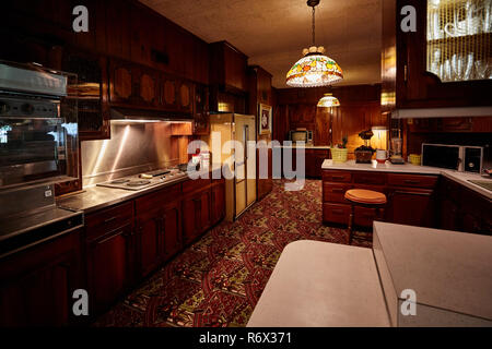 Küche von Elvis Presley's Home in Graceland in Memphis, Tennessee Stockfoto