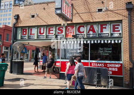 Die Blues City Cafe auf der Beale Street, Memphis, Tennessee Stockfoto