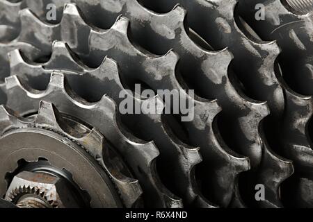 Zahnradsatz Fahrrad Stockfoto