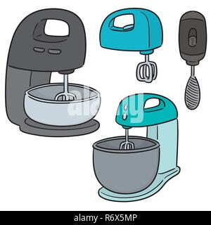 Vektor einrichten von Kuchen Mixer Stock Vektor