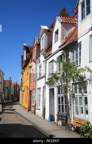 Wahmstrasse, Wahmstreet, Lübeck, Luebeck, Schleswig-Holstein, Deutschland, Europa Stockfoto