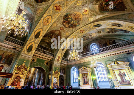 Kazan, Russland - 10. Juni 2018: Das Innere der Verkündigung Kathedrale der Kasaner Kreml, Tatarstan Stockfoto