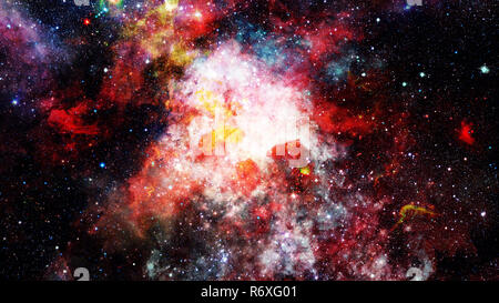 Nebel und Galaxien im Weltraum. Elemente dieses Bildes, eingerichtet von der NASA Stockfoto