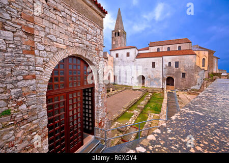 Euphrasius Basilika in Porec astefacts und Tower View Stockfoto