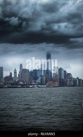 Sturm in Manhattan. Stockfoto