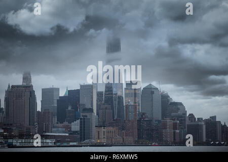 Sturm in Manhattan. Stockfoto