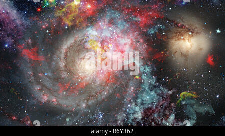 Helle massereiche Sterne in den Nebel. Elemente dieses Bild von der NASA eingerichtet. Stockfoto