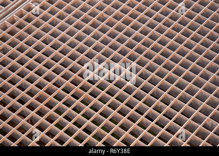 Rostiges Metall Raster Stockfoto