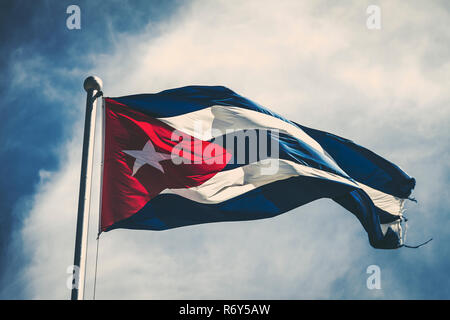 Kubanische Flagge Stockfoto