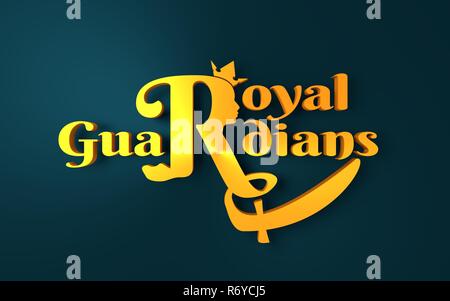 Royal Crown Logo Stockfoto