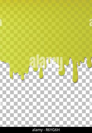 Transparent Grün tropft Wasser Vorlage Abbildung Stock Vektor