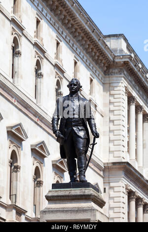 Statue von Robert Clive, britischer Offizier, Westminster, London, Vereinigtes Königreich Stockfoto