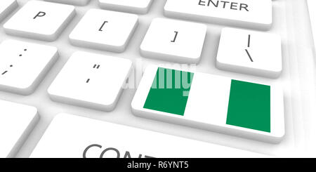 Nigeria Racing in die Zukunft Stockfoto