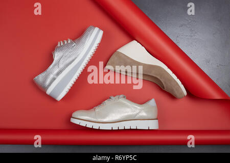 Mode Frauen Schuhe. Stockfoto