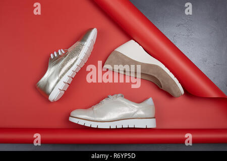 Mode Frauen Schuhe. Stockfoto