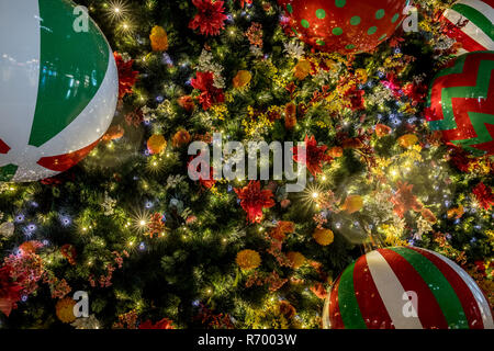 Nahaufnahme der Weihnachtsbaum in Sydneys Martin Place Stockfoto