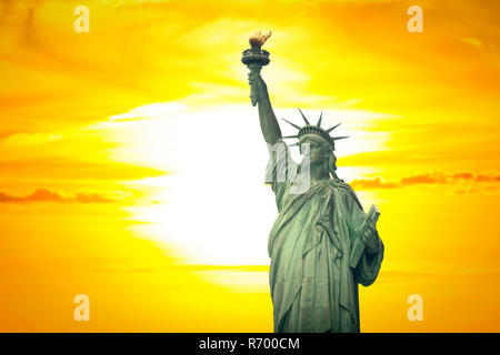 Freiheitsstatue in New York City. Stockfoto