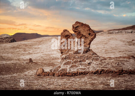 Salz Skulpturen ist wunderschön geologische Formation der Moon Valley Stockfoto