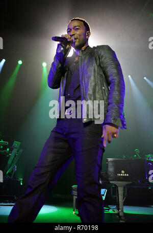 John Legend führt in Konzert im Seminole Hard Rock Hotel und Kasino in Hollywood, Florida am 9. Juli 2009. Stockfoto