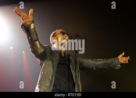 John Legend führt in Konzert im Seminole Hard Rock Hotel und Kasino in Hollywood, Florida am 9. Juli 2009. Stockfoto