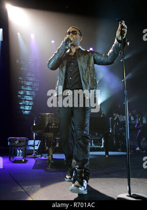 John Legend führt in Konzert im Seminole Hard Rock Hotel und Kasino in Hollywood, Florida am 9. Juli 2009. Stockfoto