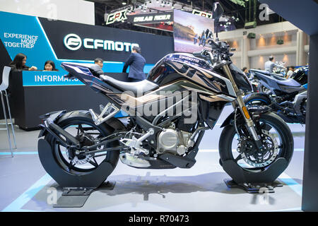 Bangkok, Thailand - 30. November 2018: CFMOTO Distributor bei Thailand International Motor Expo 2018 (MOTOR EXPO 2018) auf Nov 30,2018 in Bangkok, Tha Stockfoto