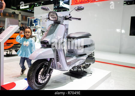 Bangkok, Thailand - 30. November 2018: Lambretta Motorrad bei Thailand International Motor Expo 2018 (MOTOR EXPO 2018) auf Nov 30,2018 in Bangkok, T Stockfoto